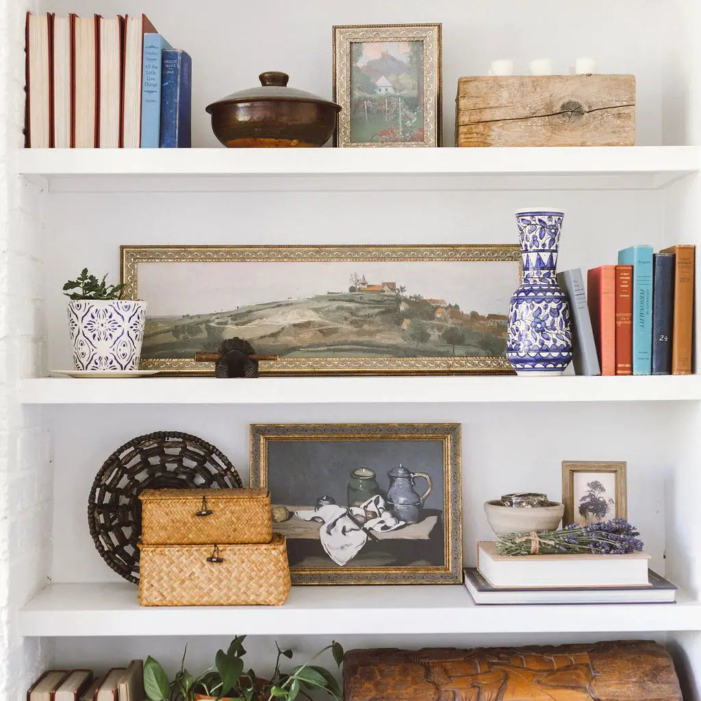 View of Lormes Framed Antique Art