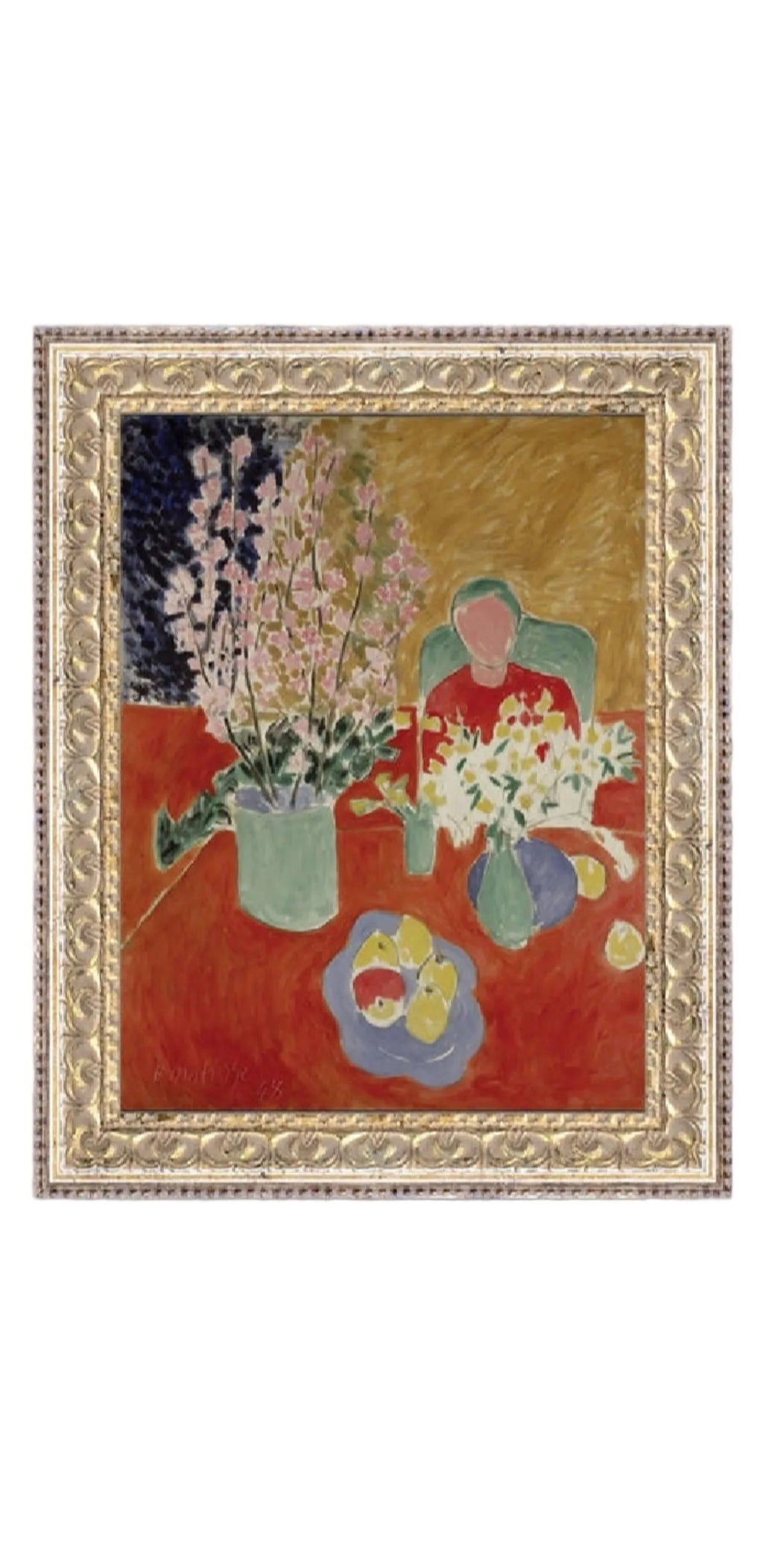 The Plum Blossoms Framed Antique Art