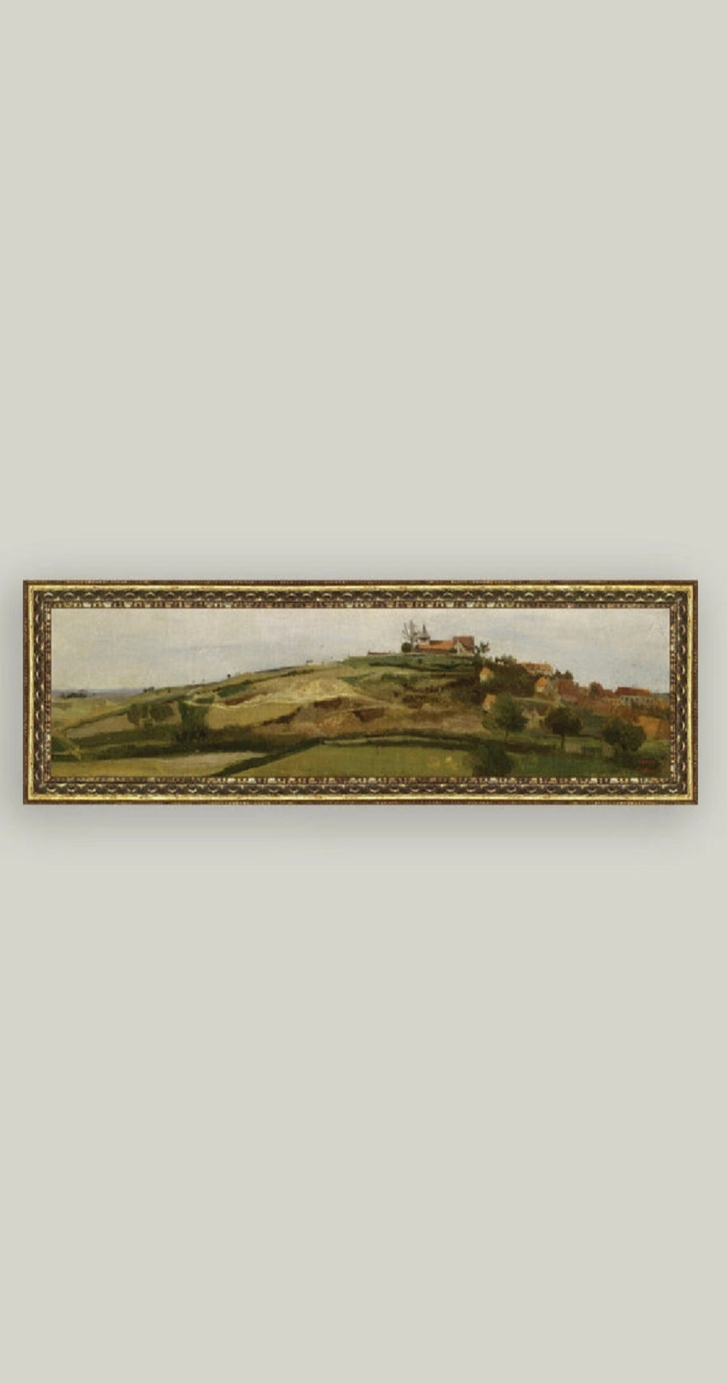 View of Lormes Framed Antique Art
