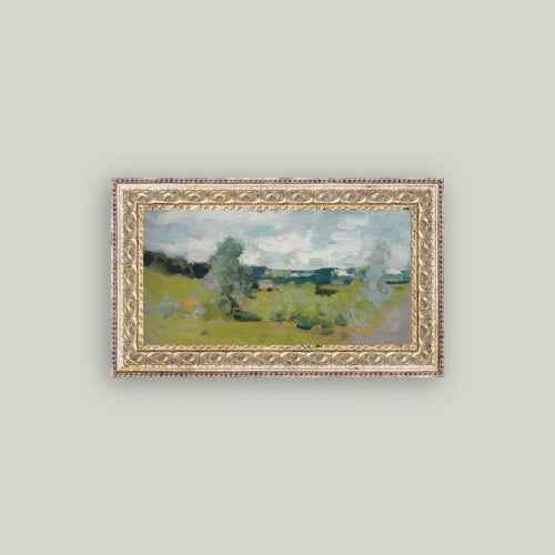 Abstract Landscape Framed Antique Art